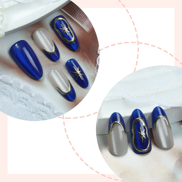 Creative Nail Art Set with Glitter and Star Motifs Kalsten