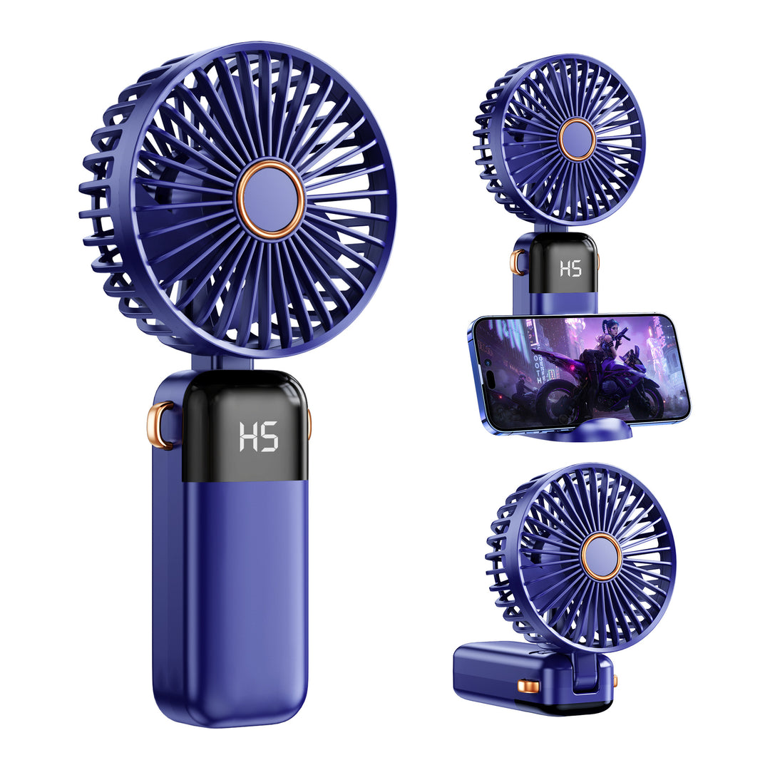 Cooling portable handheld misting fan with digital battery display and adjustable speeds Kalsten
