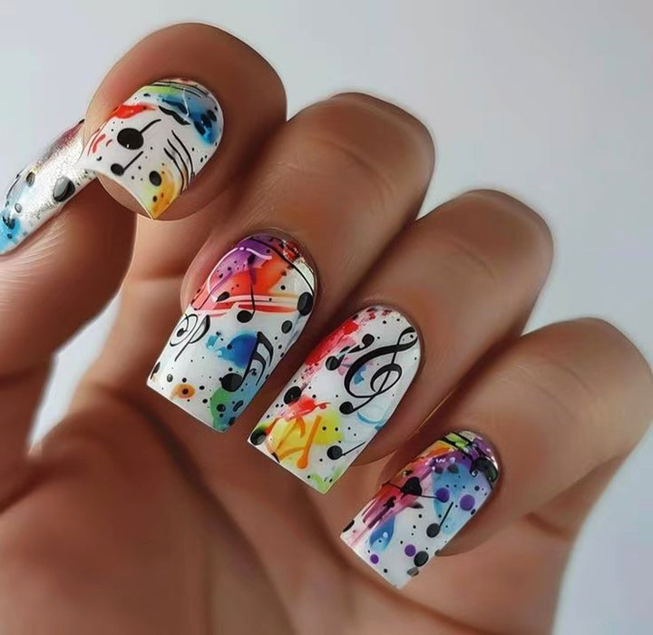 Creative Art Nails with Musical Design Kalsten