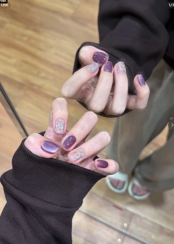 Artistic Heart Pattern Nail Art Extensions Kalsten