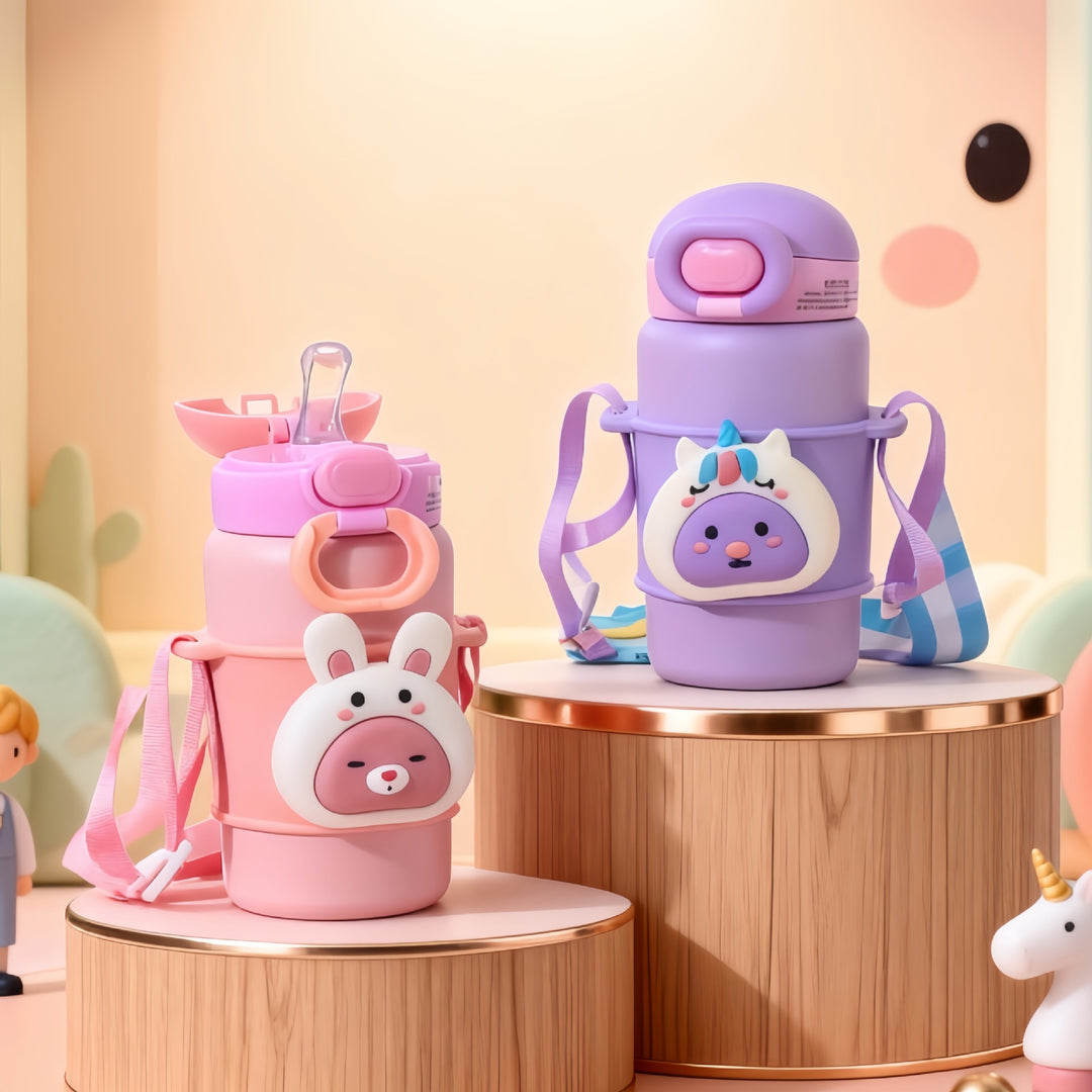 Women Insulated Water Bottle with Cute Rabbit Design Kalsten