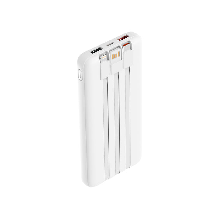 Portable power bank with integrated cable management and multifunctional charging port Kalsten