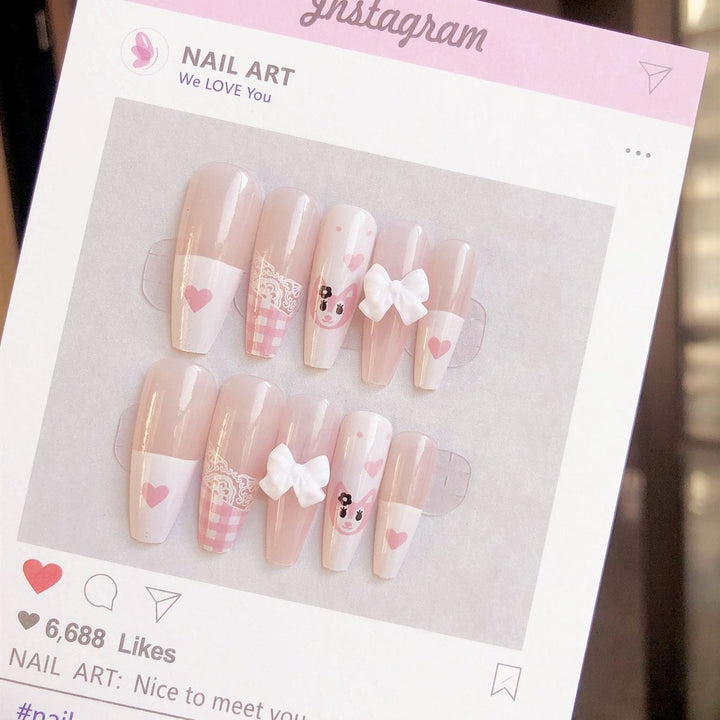 Creative Themed Press-On Nail Art Set