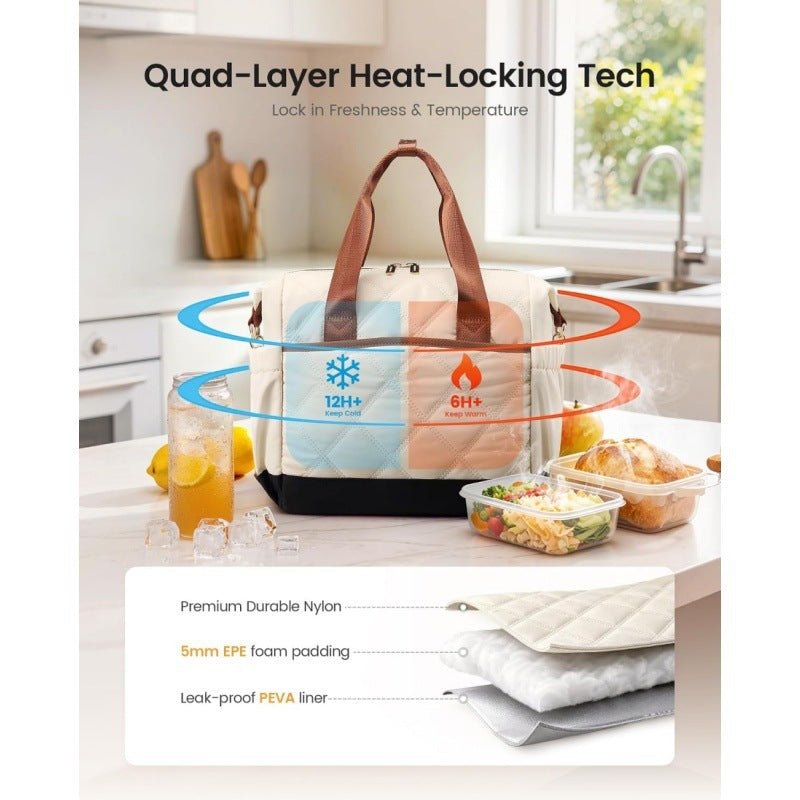 Insulated Multi-Pocket Lunch Bag Kalsten