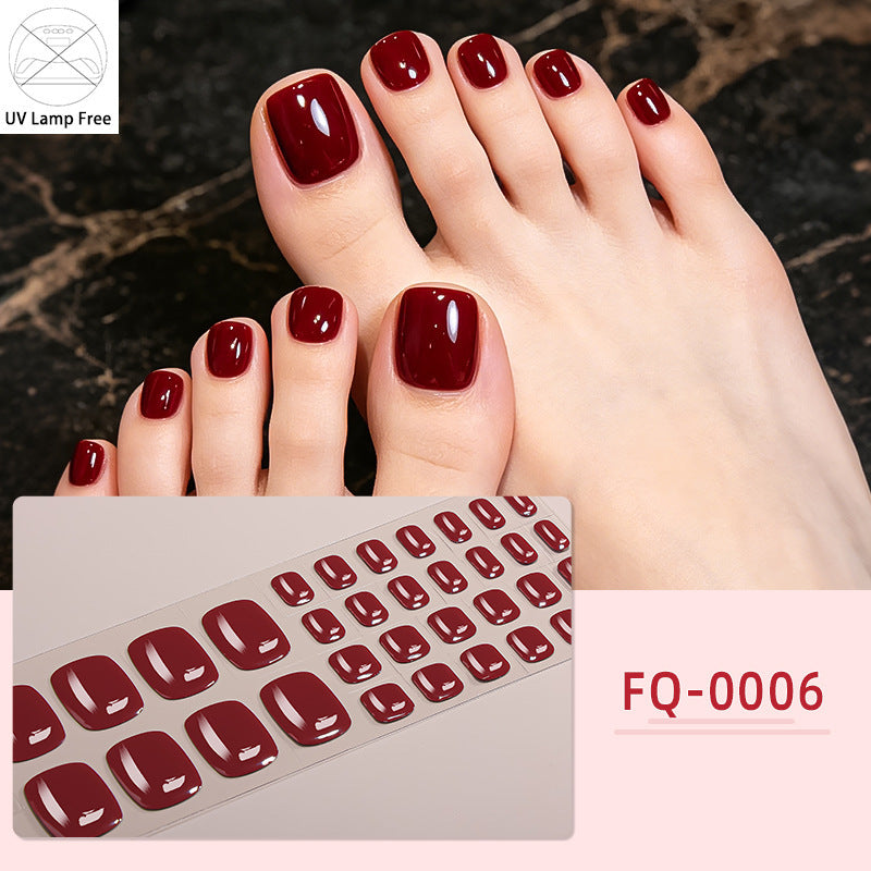 UV-Free Glossy Press-On Nail Wraps