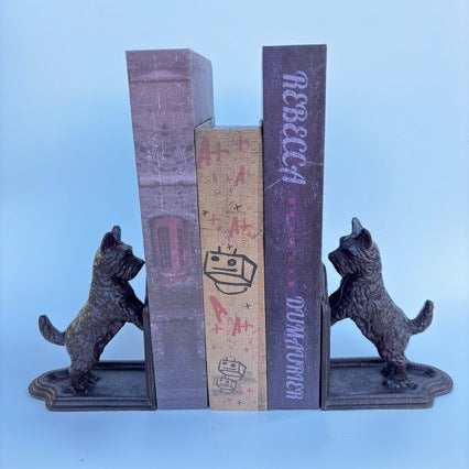 Decorative Cast Iron Dog Bookends