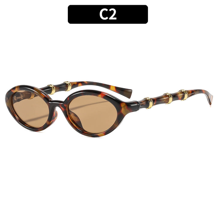 Fashionable Oval Frame Sunglasses