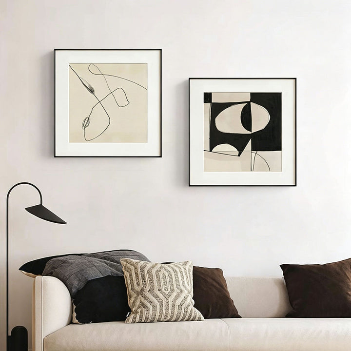 Minimalist Abstract Framed Artwork
