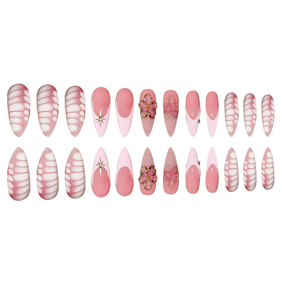 Decorative Floral Art Press-On Nails Kalsten