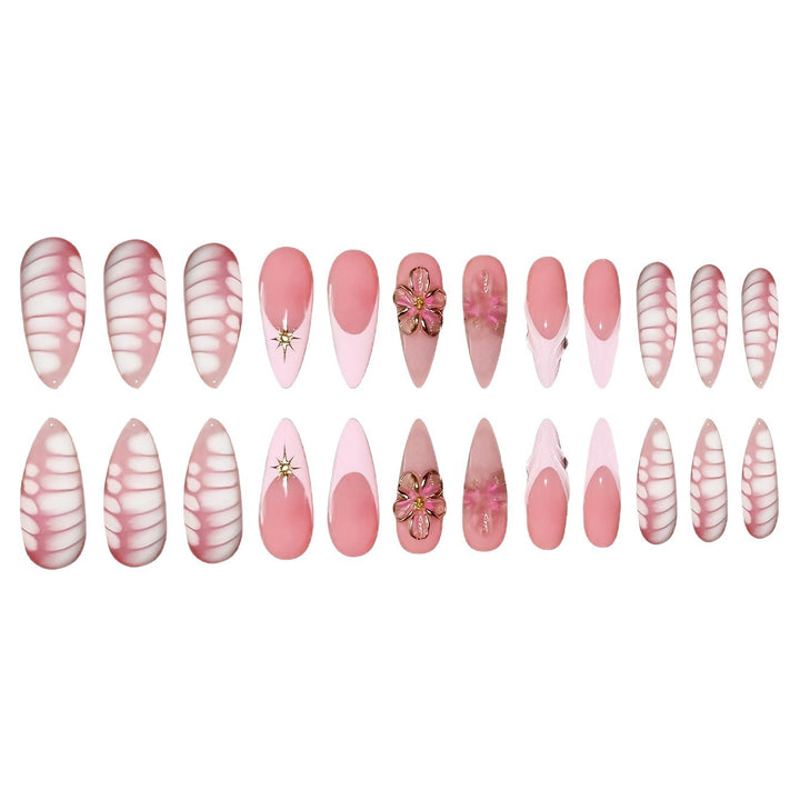 Decorative Floral Art Press-On Nails Kalsten