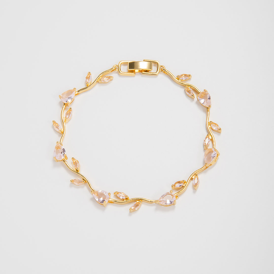 Elegant Floral Design Statement Bracelet Kalsten