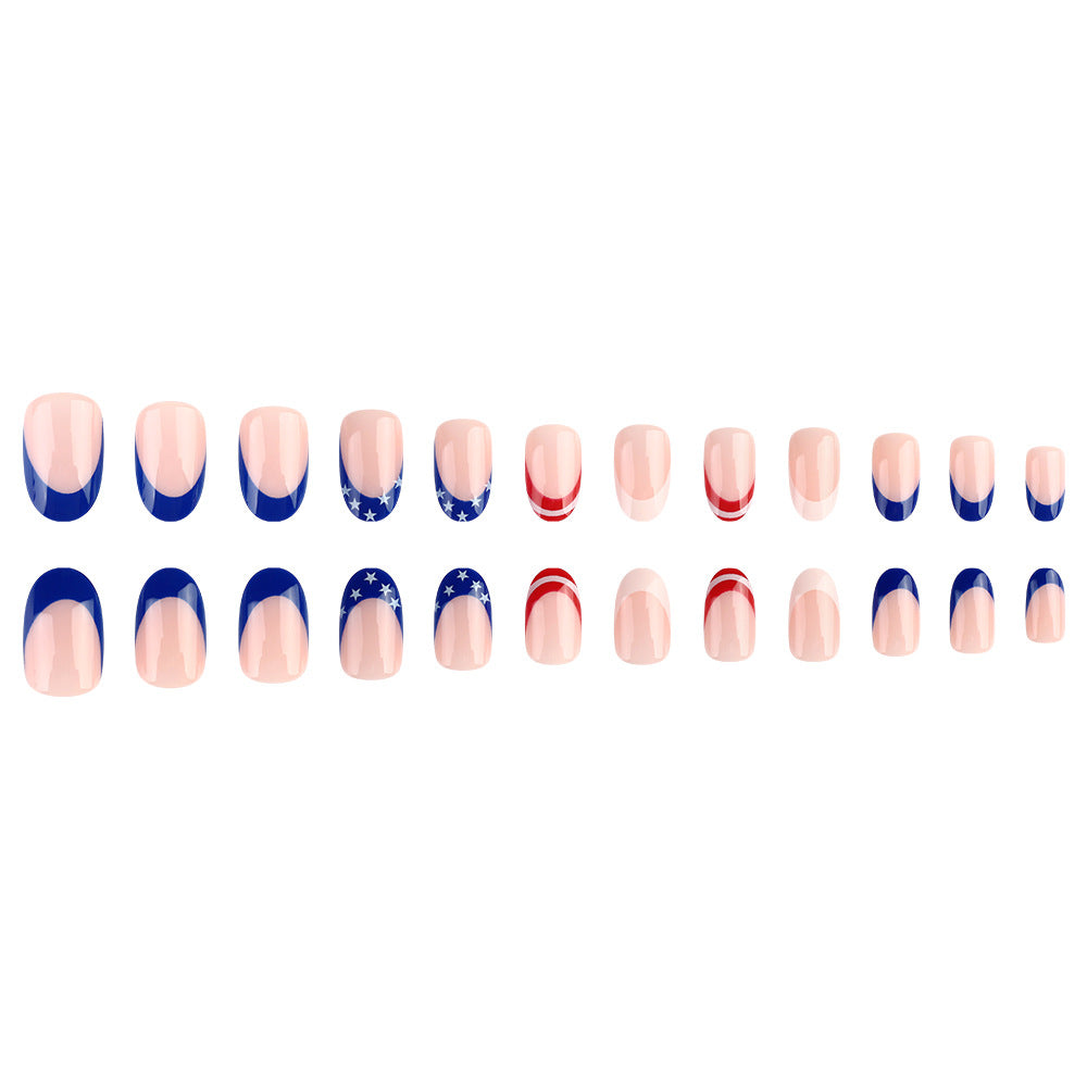 Patriotic Themed Gel Nail Art Kalsten 1787543075