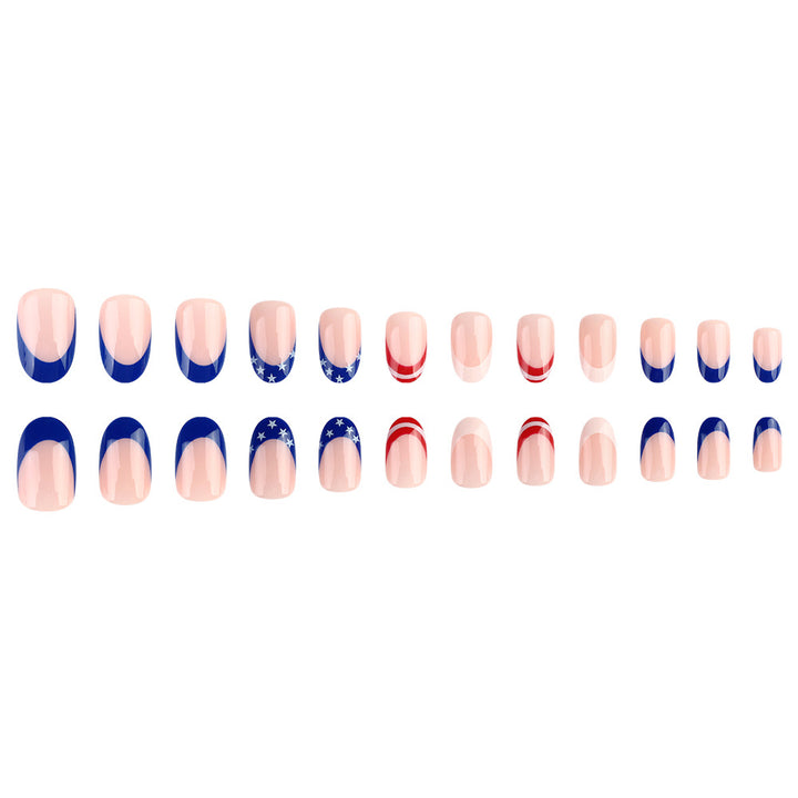 Patriotic Themed Gel Nail Art Kalsten 1787543075