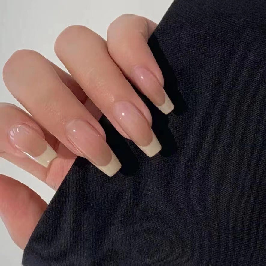 Elegant Ombre French Tip Press-On Nails