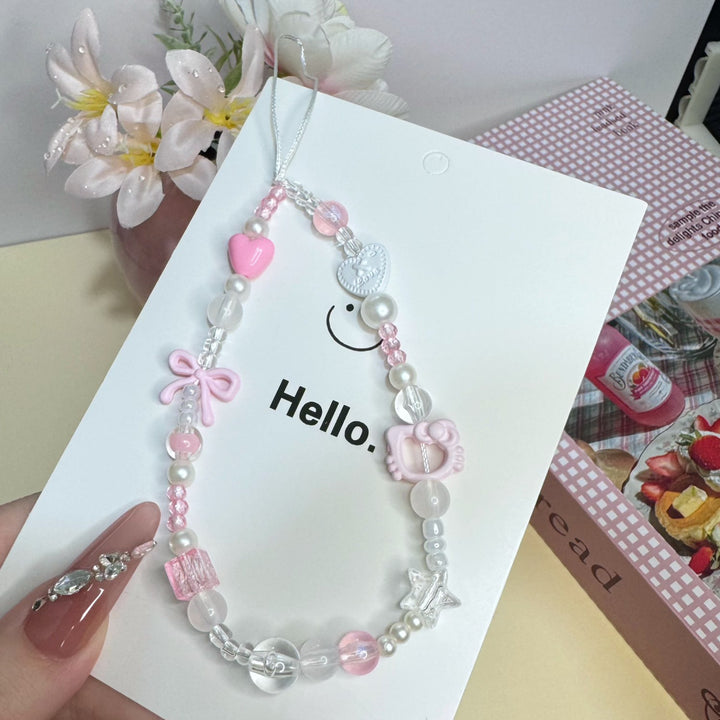 Charm Beaded Phone Necklace Kalsten