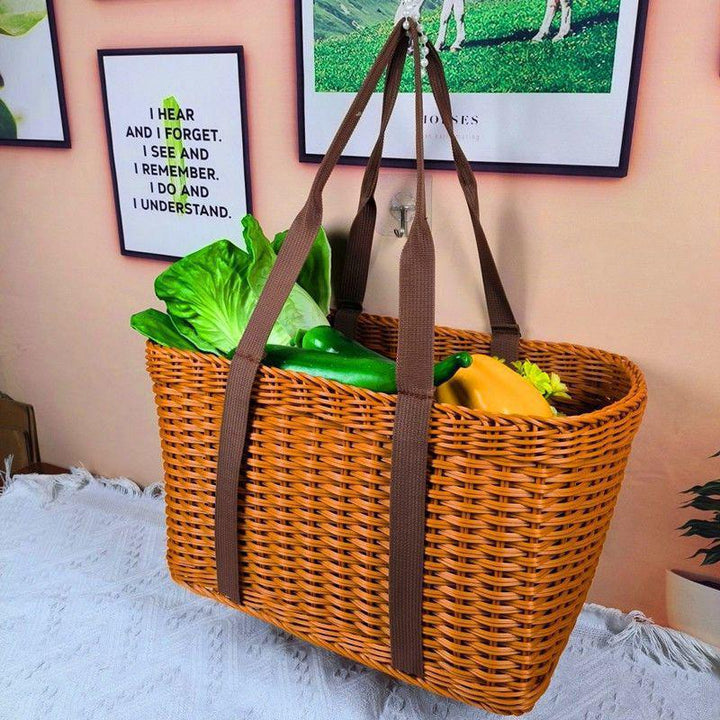 Spacious Woven Grocery Tote Kalsten