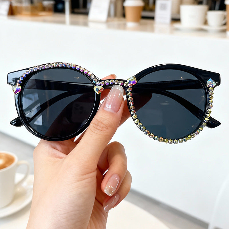 Crystal-Embellished Cat-Eye Sunglasses Kalsten