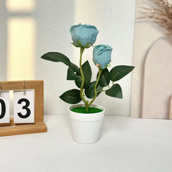 Realistic Blooming Rose Arrangement