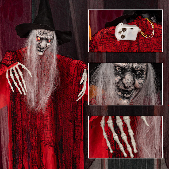 Animated Hanging Witch Figure Kalsten