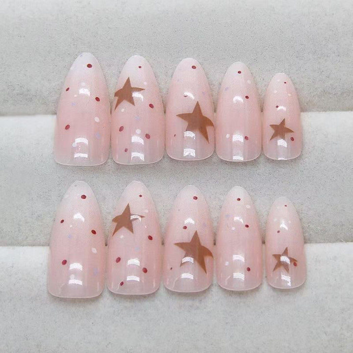 Glittering Star Nail Art Kalsten