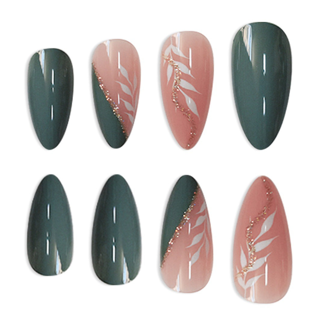Elegant Almond-Shaped Press-On Nail Extensions Kalsten