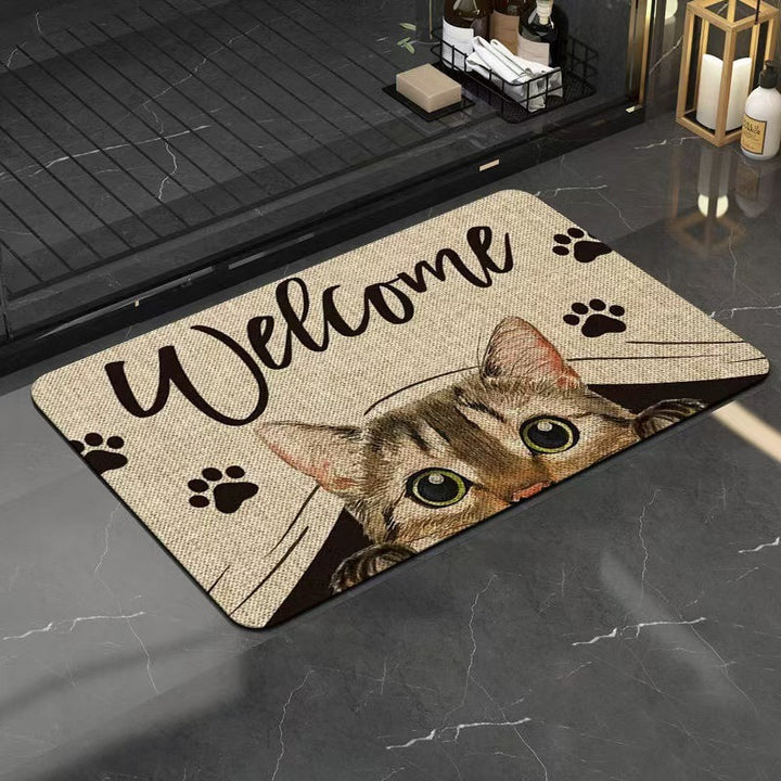 Personalized Pet-Themed Welcome Mat