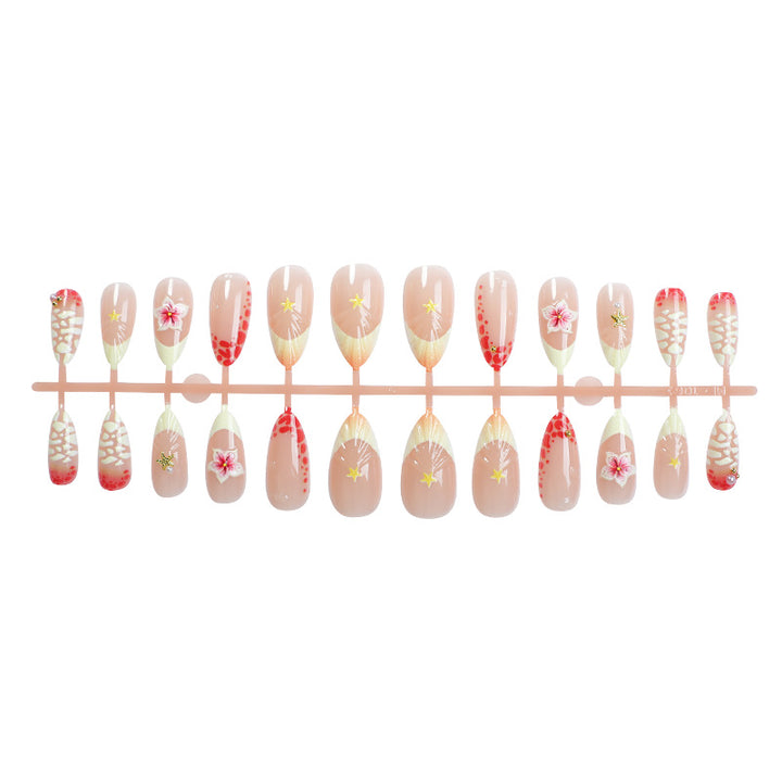 3D Floral Press-On Nail Art Set Kalsten