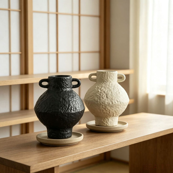Textured Ceramic Decorative Vase