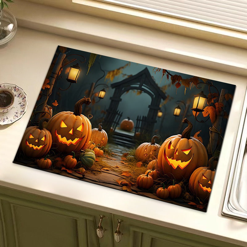 Halloween-Themed Decorative Kitchen Mat Kalsten