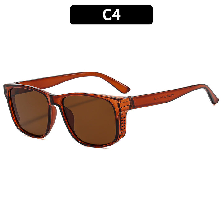 Oversized Retro-Inspired Square Sunglasses