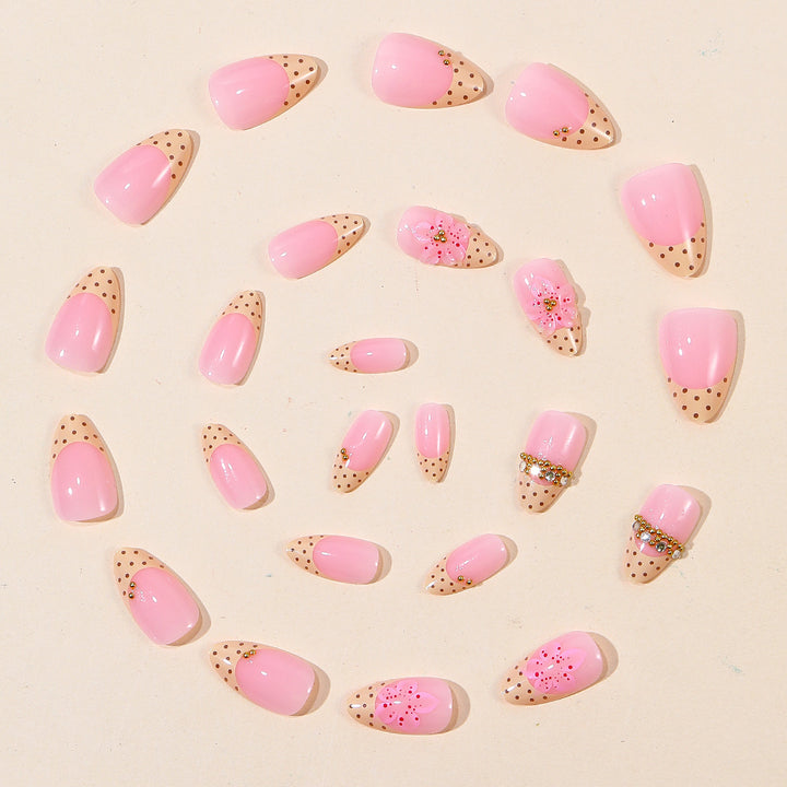 Floral Accent Gel Nail Art Kalsten