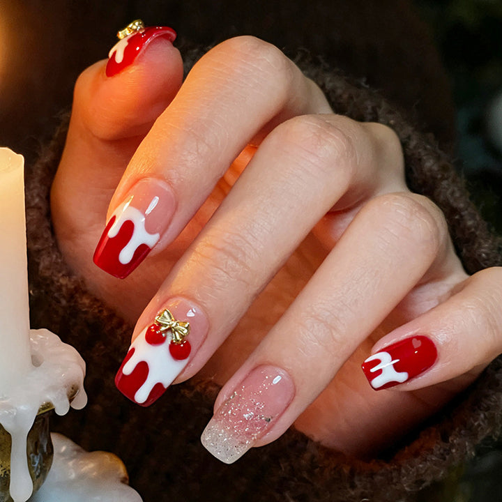Festive Themed Press-On Nail Set Kalsten