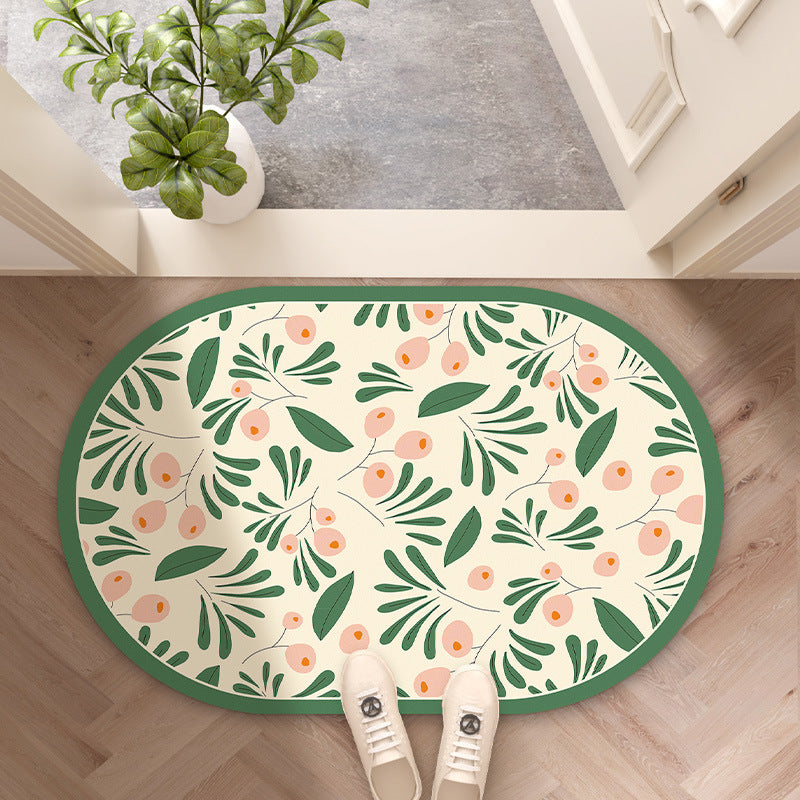 Decorative Floral Entryway Mat