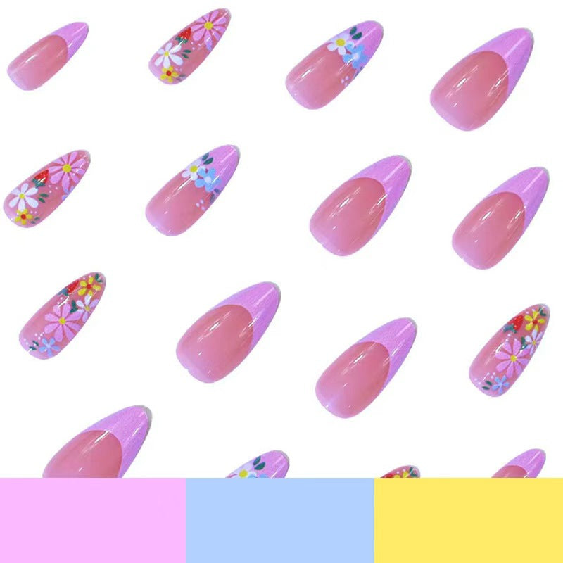 Floral Themed Acrylic Nail Art Set Kalsten