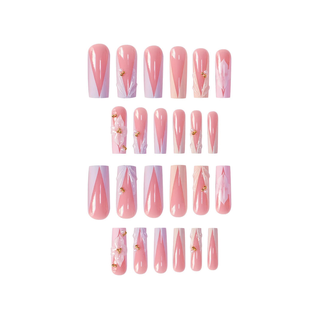Floral Design Press-On Nails Kalsten