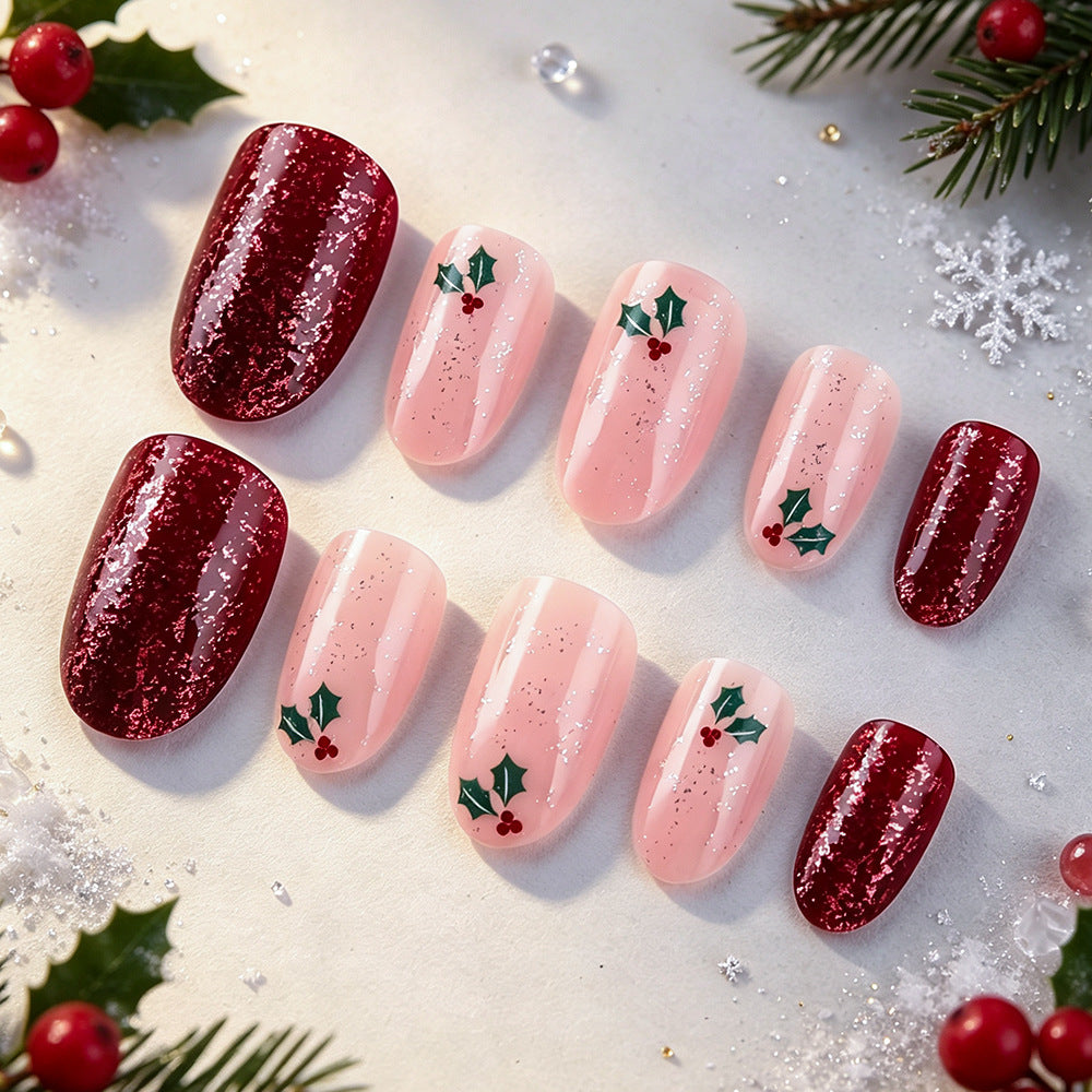 Festive Holiday Gel Nail Wraps Kalsten
