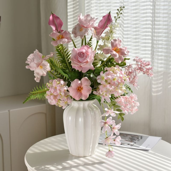 Lifelike Artificial Floral Bouquet Arrangement