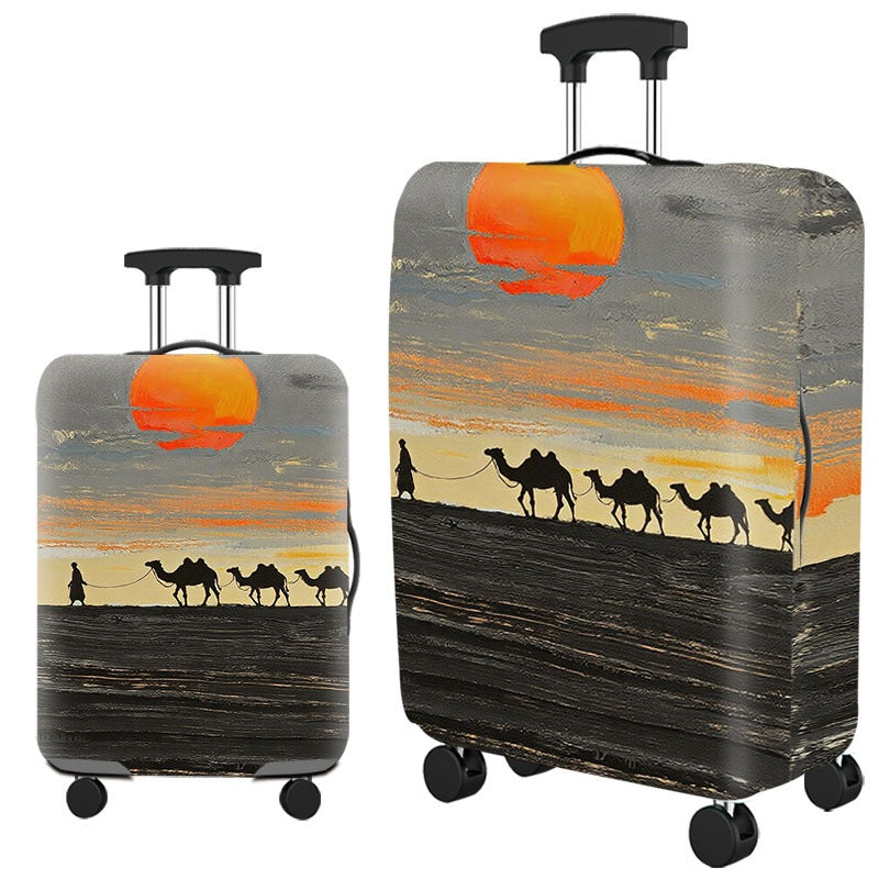 Artistic Cat-Themed Hard Shell Suitcase Kalsten