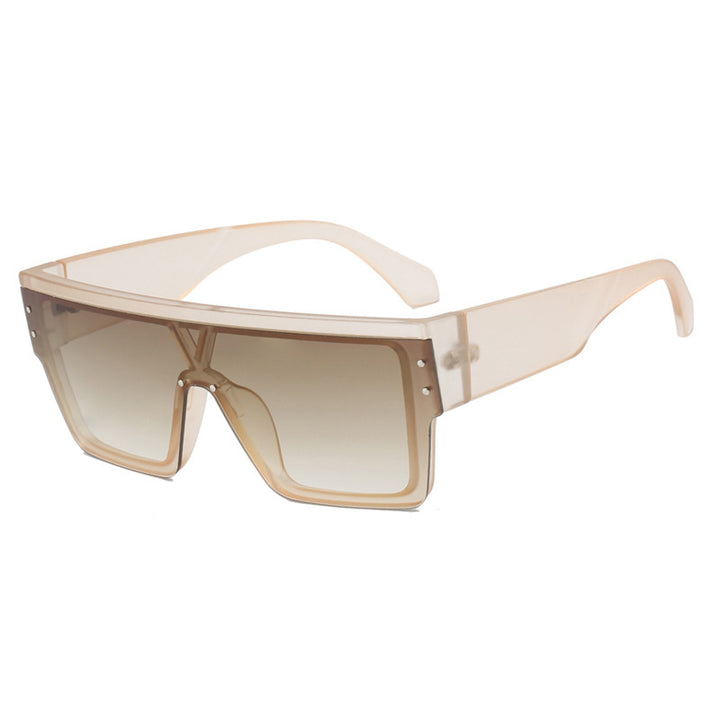 Women futuristic oversized sunglasses with clear lenses Kalsten