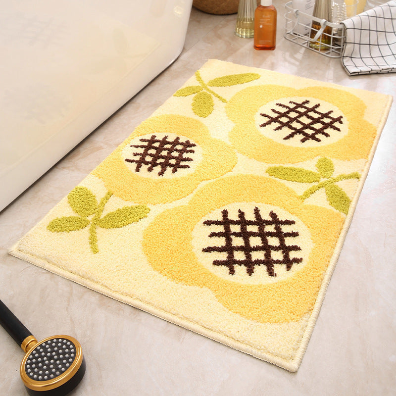 Plush Cat Theme Bath Mat