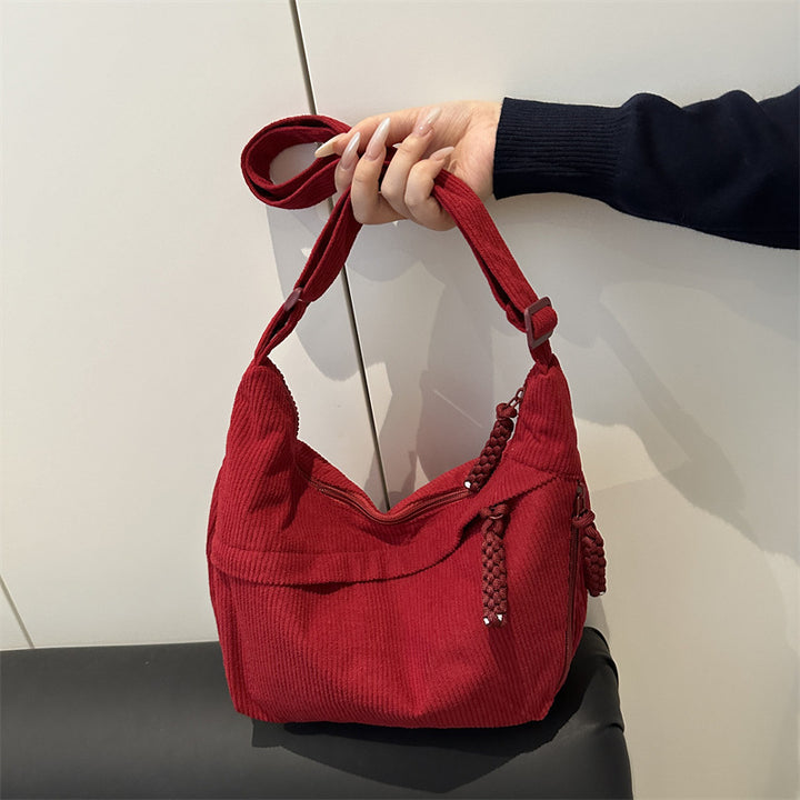 Eco-Friendly Ribbed Crossbody Bag Kalsten