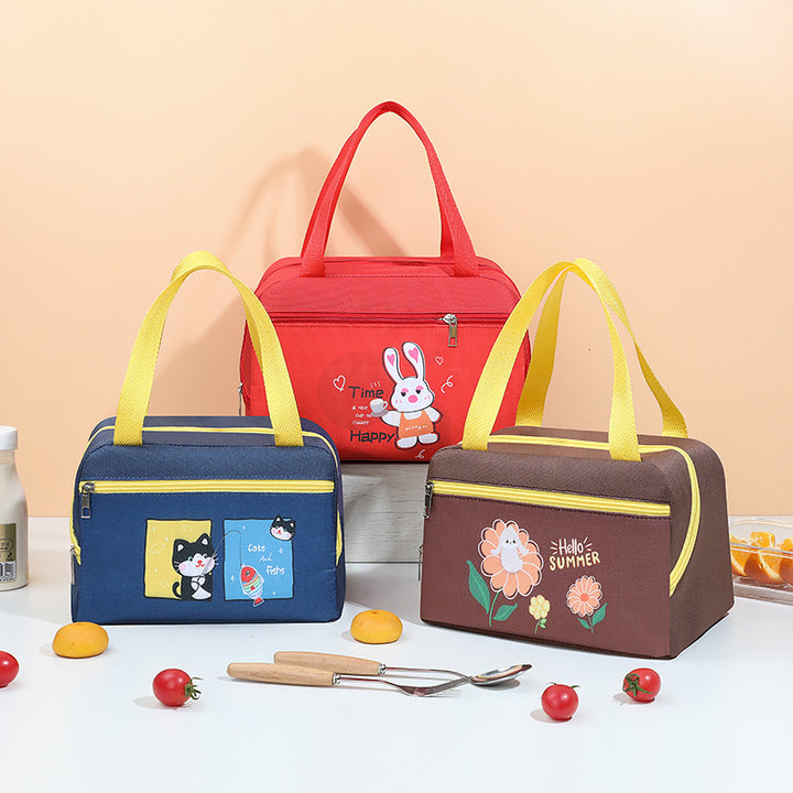Cute Cartoon Insulated Lunch Pouch