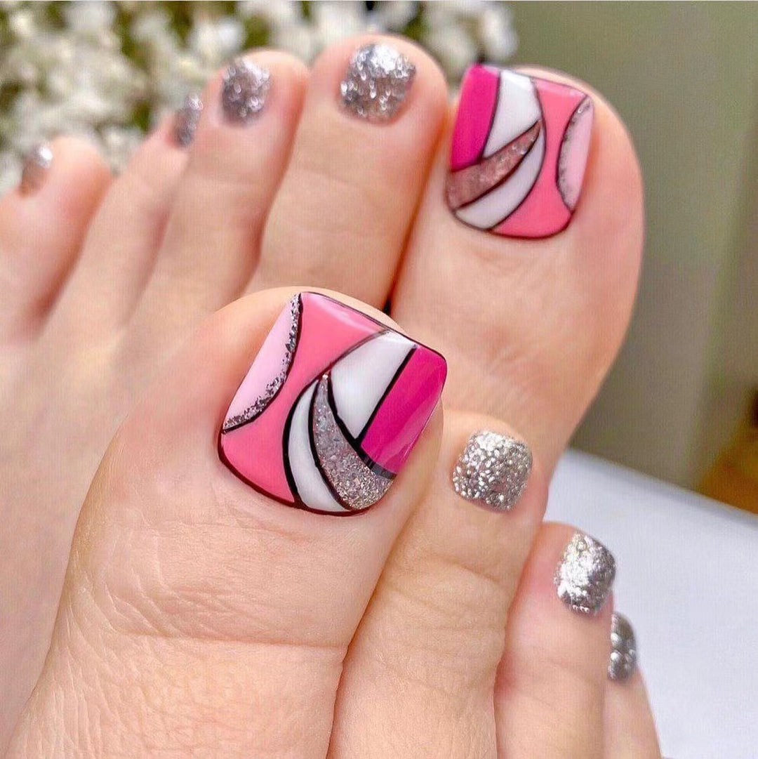 Artistic Toenail Design with Divine Butterfly Design Kalsten