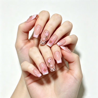 Floral Decorative Press-On Nail Tips Kalsten