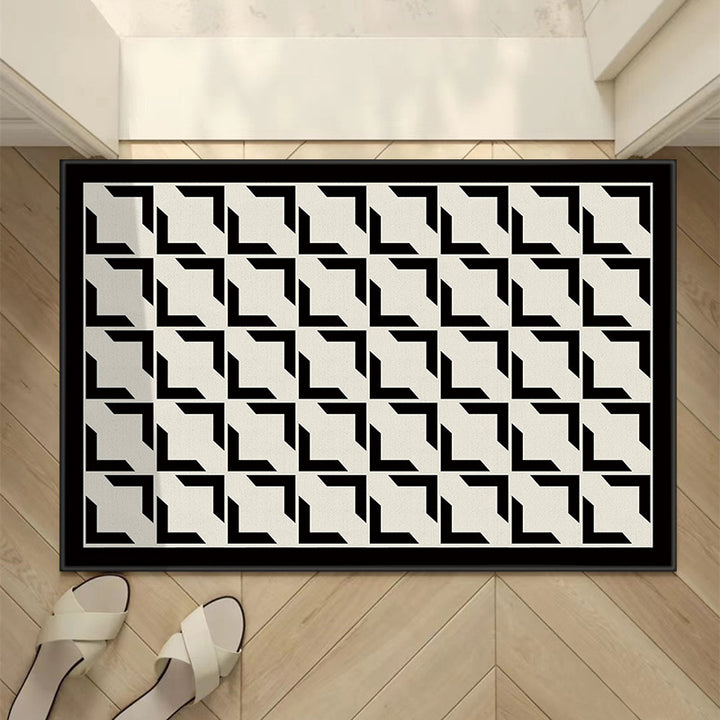 Geometric Patterned Entrance Mat