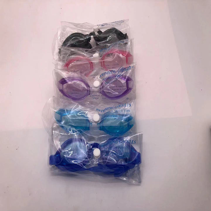Sport swimming goggles with high-performance anti-fog coating and flexible silicone strap Kalsten