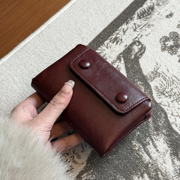 Compact Leather Cardholder Wallet