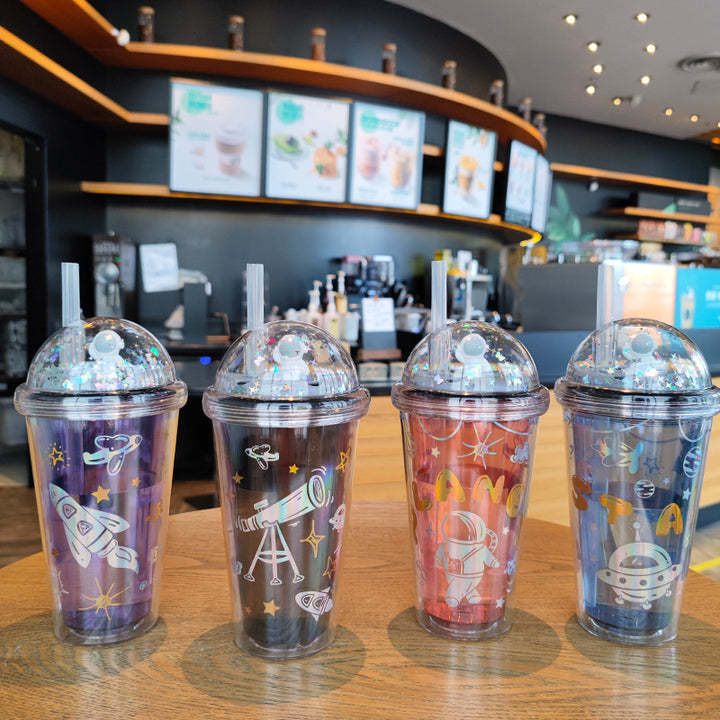 Ladies personalized drinking cups with child-friendly astronaut design Kalsten