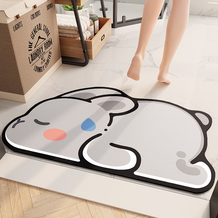 Cute Bunny Door Mat Kalsten