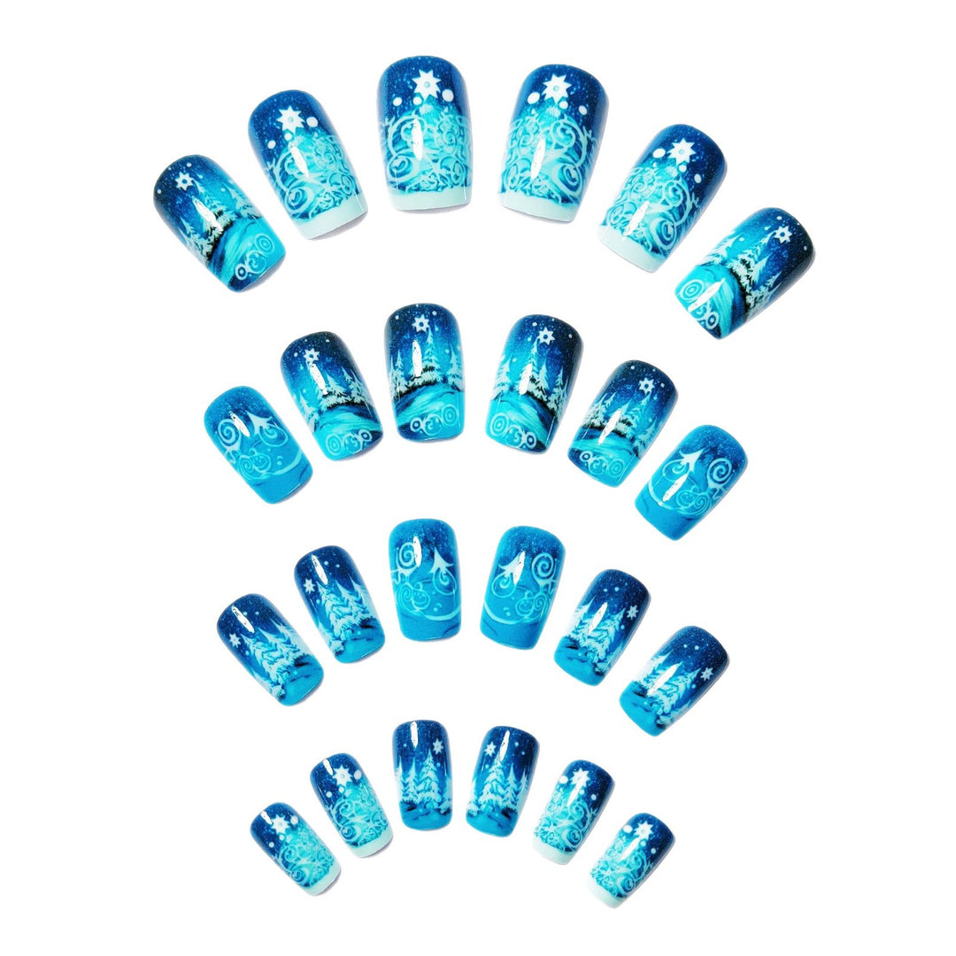 Artificial nails winter motif Kalsten